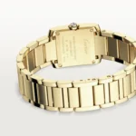 Cartier / TANK FRANÇAISE WATCH Tank Française watch, small model, quartz movement. Case and faceted crown in 18K yellow gold (750/1000)Ref. WJTA0039 - Image 6