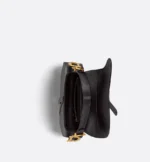 DIOR / SADDLE BAG WITH STRAP Black Grained Calfskin M0455CBAA_M900 - Image 6