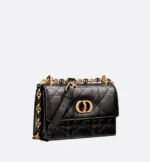 DIOR / MISS CARO MINI BAG Black Macrocannage Lambskin S5169UDAX_M900 - Image 3