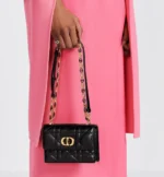 DIOR / MISS CARO MINI BAG Black Macrocannage Lambskin S5169UDAX_M900 - Image 2