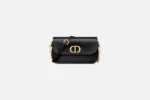 DIOR / SMALL 30 MONTAIGNE AVENUE BAG Black Box Calfskin M9261UMOA_M900