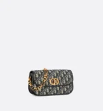 DIOR / SMALL 30 MONTAIGNE AVENUE BAG Blue Dior Oblique Jacquard  M9261UTZR_M928 - Image 3