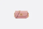 DIOR / SMALL 30 MONTAIGNE AVENUE BAG Antique Pink Box Calfskin M9261UMOA_M77P