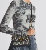 DIOR / SMALL 30 MONTAIGNE AVENUE BAG Blue Dior Oblique Jacquard  M9261UTZR_M928 - Image 2