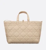 DIOR / LARGE DIOR TOUJOURS BAG Powder Beige Macrocannage Calfskin M2820OSHJ_M51U - Image 3