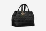DIOR / LARGE DIOR TOUJOURS BAG Black Macrocannage Calfskin M2820OSHJ_M900 - Image 4