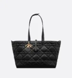 DIOR / LARGE DIOR TOUJOURS BAG Black Macrocannage Calfskin M2820OSHJ_M900 - Image 3