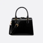 DIOR / MEDIUM BOSTON BAG Black Box Calfskin M8675UBEQ_M900