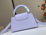 CAPUCINES EAST-WEST BB Handbag M2A379, Purple / Enamel (Macaron) - Image 4