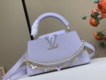 CAPUCINES EAST-WEST BB Handbag M2A379, Purple / Enamel (Macaron) - Image 2