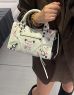 Balenciaga New 🖤 2026 Mini Graffiti Le City Bag