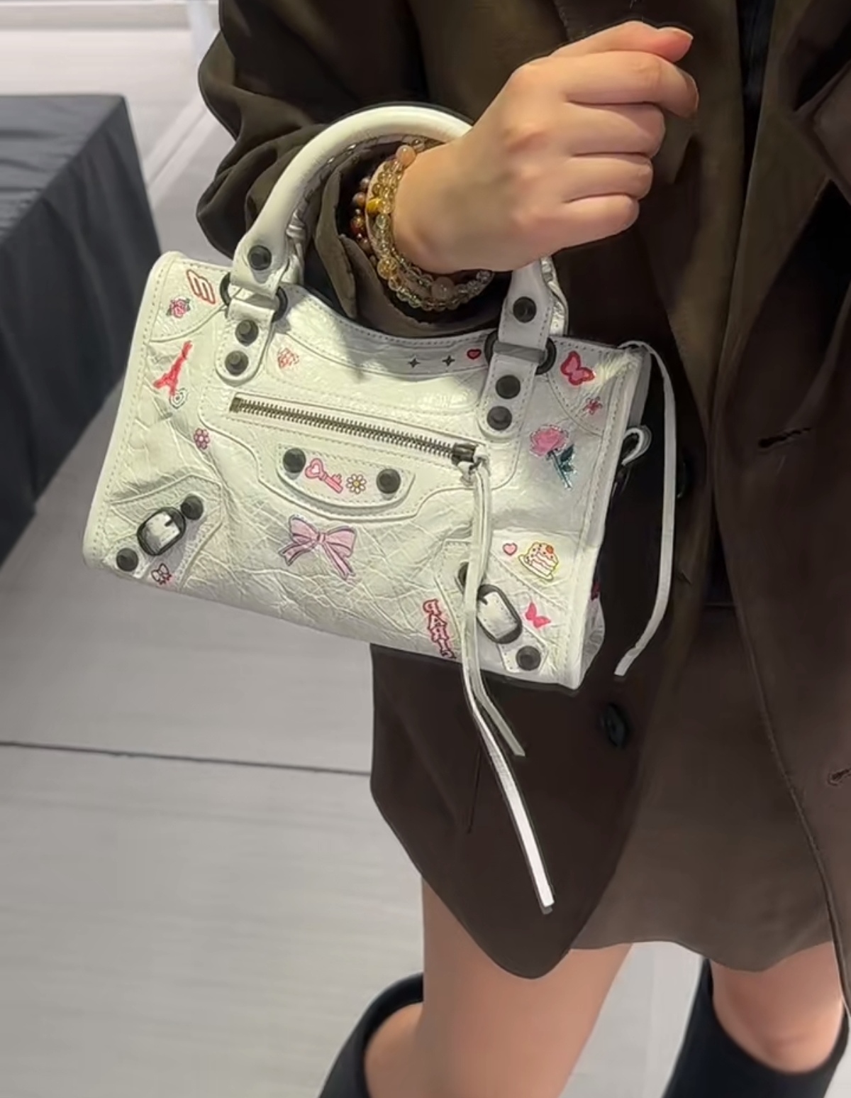 1790063398160 Balenciaga New 🖤 2026 Mini Graffiti Le City Bag - Image 1