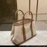 Garden Party Handbag, Hand-Stitched with Waxed Thread - Image 3