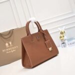 Burberry tote calfskin bag 8376 brown size: 27 * 11 * 20 cm - Image 4