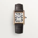 Cartier / TANK LOUIS CARTIER WATCH Tank Louis Cartier watch, large model, Manufacture mechanical movement with manual winding, caliber 1917MC. Case in rose gold 750/1000,  Ref. WGTA0011