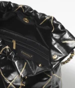 CHANEL / CHANEL 22 HANDBAG Shiny Calfskin & Gold-Tone Metal Black - Image 5