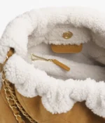 CHANEL / CHANEL 22 HANDBAG Shearling Suede Lambskin & Gold-Tone Metal Beige & White - Image 3