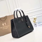 Burberry tote calfskin bag 8376 black size: 27 * 11 * 20 cm - Image 7