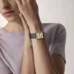 Cartier / TANK LOUIS CARTIER WATCH Tank Louis Cartier watch, large model, quartz movement. Case in 18K yellow gold (750/1000), Ref. WGTA0067 - Image 9