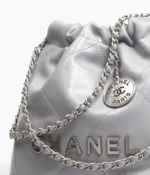 CHANEL / CHANEL 22 MINI HANDBAG Calfskin & Silver-Tone Metal Gray Ref.  AS3980 B08872 NQ335 - Image 2