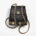 CHANEL / SMALL BACKPACK Calfskin & Gold-Tone Metal Black Ref.  AS4275 B13658 94305