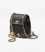 CHANEL / SMALL BACKPACK Calfskin & Gold-Tone Metal Black Ref.  AS4275 B13658 94305 - Image 2