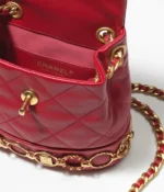 CHANEL / SMALL BACKPACK Calfskin & Gold-Tone Metal Red Ref.  AS4275 B13658 NQ339 - Image 3