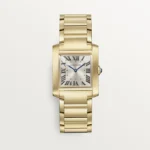 Cartier / TANK FRANÇAISE WATCH Tank Française watch, medium model, quartz movement. Case in 18K yellow gold (750/1000). Ref. WGTA0113