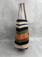 Miumiu Lafi straw braided cotton thread woven tote bag - Image 4