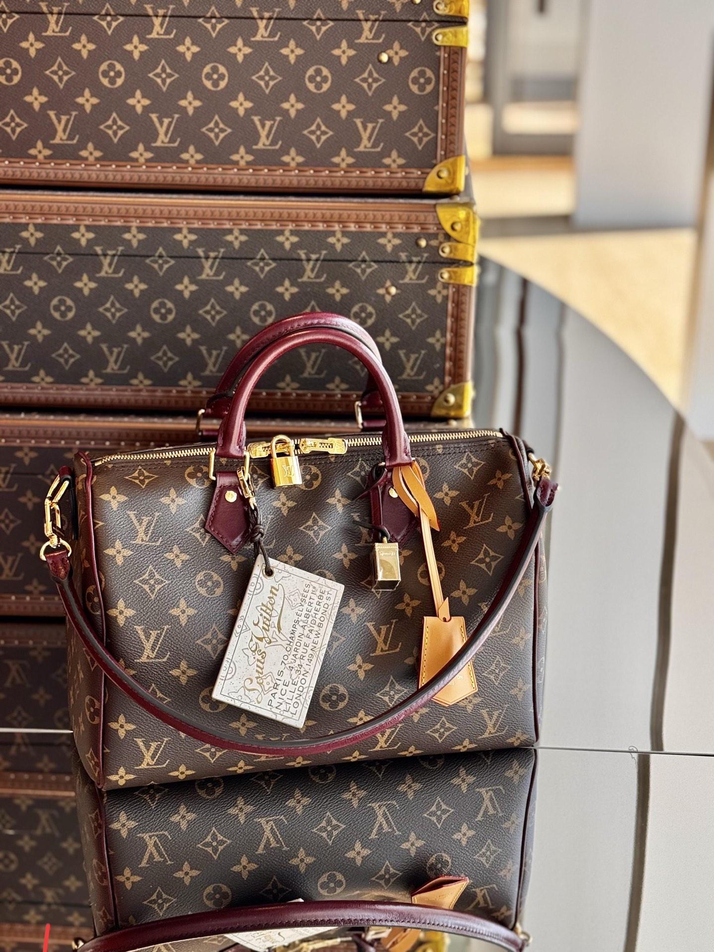 Oplus_16908288 Speedy 30 Soft Celebration Handbag Model No.: M28379 - Image 1