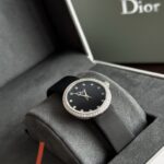 DIOR La D de Dior Classic Diamond Bezel Watch with Silk Strap, Swiss Made