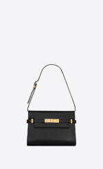 YSL / MANHATTAN SMALL SHOULDER BAG IN BOX SAINT LAURENT LEATHER  6756260SX0W1000