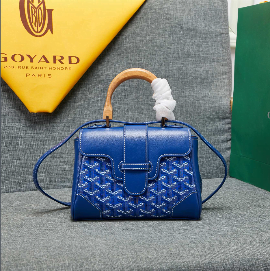 QQ截图20231031103113.png Goyard mini sigon Saddle bag Blue Size:18*15*20*9cm - Image 1
