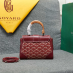 Goyard mini sigon Saddle bag Wine red Size:18*15*20*9cm - Image 2