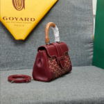Goyard mini sigon Saddle bag Wine red Size:18*15*20*9cm - Image 3