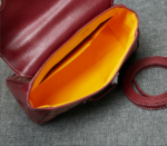 Goyard mini sigon Saddle bag Wine red Size:18*15*20*9cm - Image 7