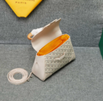 Goyard mini sigon Saddle bag Cream White Size:18*15*20*9cm - Image 5