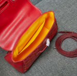 Goyard mini sigon Saddle bag red Size:18*15*20*9cm - Image 5