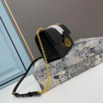Dior 30 Montaigne Clamshell leather crossbody bag Shoulder bag black1Y0282 size: 21.5*12*6cm - Image 2