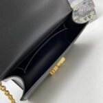 Dior 30 Montaigne Clamshell leather crossbody bag Shoulder bag black1Y0282 size: 21.5*12*6cm - Image 7