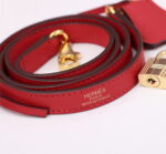 Hermès Kelly  Calf Gold hardware Red size: 25cm - Image 4