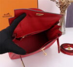 Hermès Kelly  Calf Gold hardware Red size: 25cm - Image 2