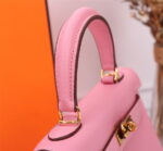 Hermès Kelly Calf Gold hardware Sakura Pink size: 25cm - Image 3