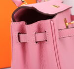 Hermès Kelly Calf Gold hardware Sakura Pink size: 25cm - Image 4