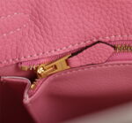 Hermès Kelly Calf Gold hardware Sakura Pink size: 25cm - Image 8