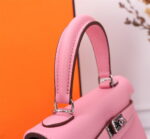 Hermès Kelly  Calf Sliver hardware Sakura Pink size: 25 - Image 2