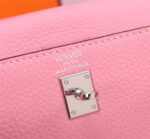 Hermès Kelly  Calf Sliver hardware Sakura Pink size: 25 - Image 3