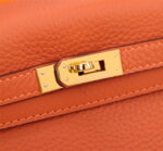 HermèsKelly Calf Gold hardware Orange size: 25cm - Image 2