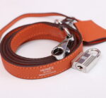 Hermès Kelly  Calf Sliver hardware Orange size: 25cm - Image 5