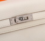 Hermès Kelly  Calf Sliver hardware Milkshake white size: 25cm - Image 2